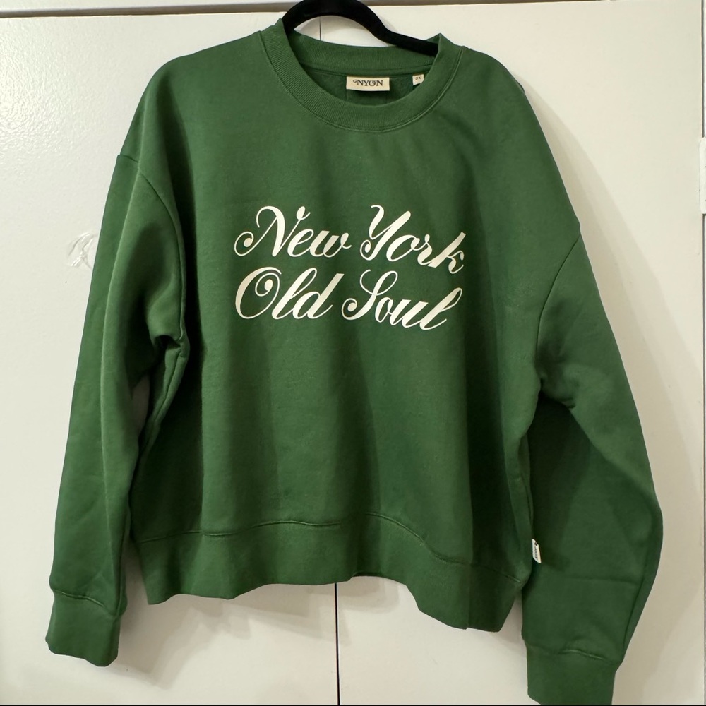 NYON “New York Old Soul” Sweatshirt – Women’s 2X – Green – New With Tags